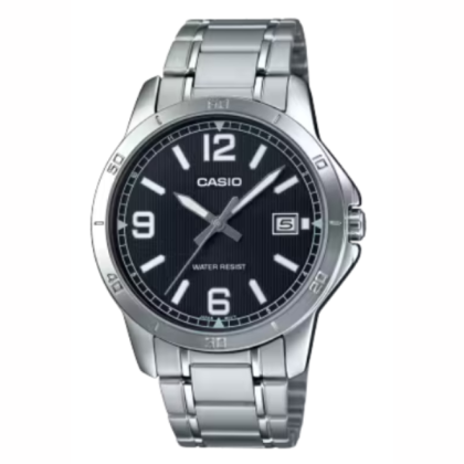Casio General MTP-V004D-1B2UDF Black Dial Stainless Steel Men Watch